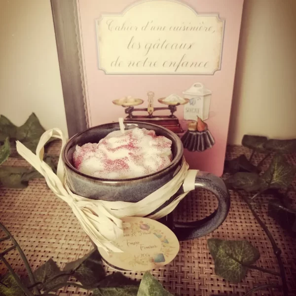 Bougie "Façon Fraisier"
