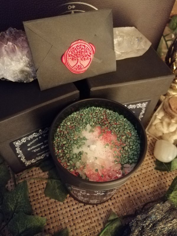 Bougie et Pierres Naturelles "Yule" – Image 2