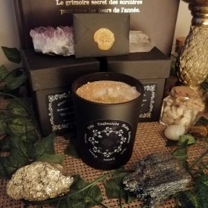 Bougie et Pierres Naturelles "Lughnasadh"