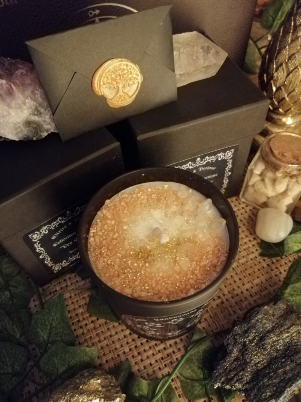 Bougie et Pierres Naturelles "Lughnasadh" – Image 2