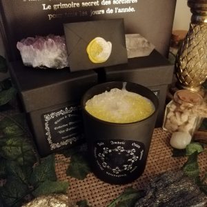 Bougie et Pierres Naturelles "Imbolc"