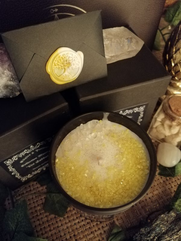 Bougie et Pierres Naturelles "Imbolc" – Image 2