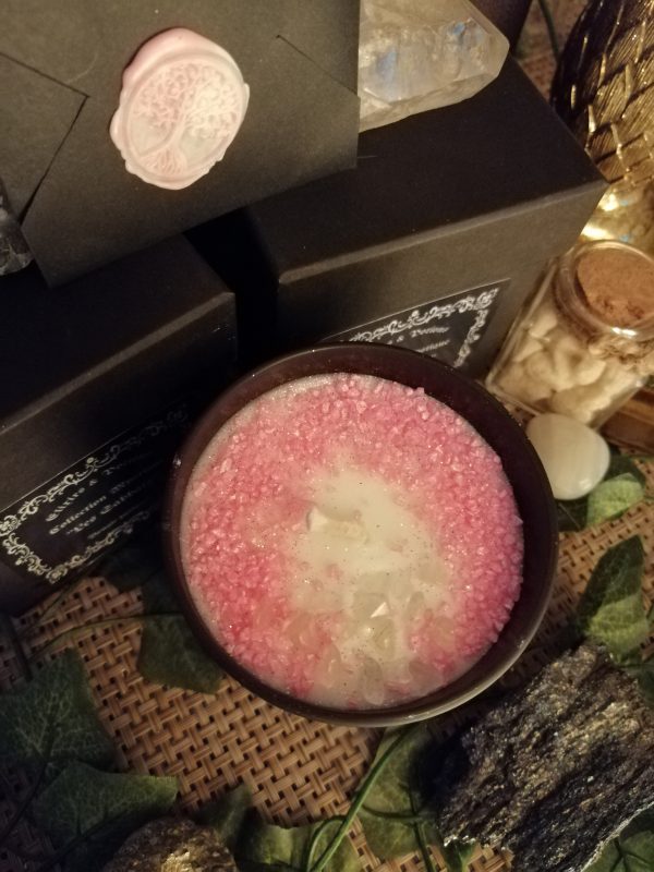 Bougie et Pierres Naturelles "Beltane" – Image 2