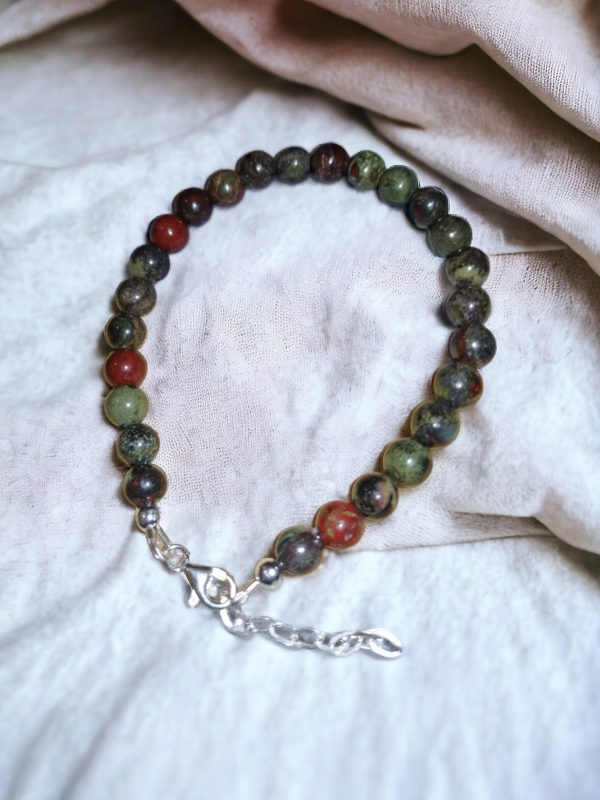 bracelet jaspe sang de dragon