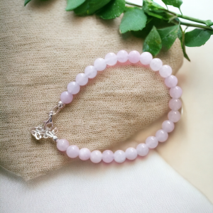 bracelet pierre et argent kunzite