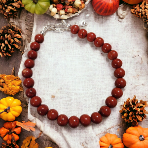 bracelet argent et jaspe rouge
